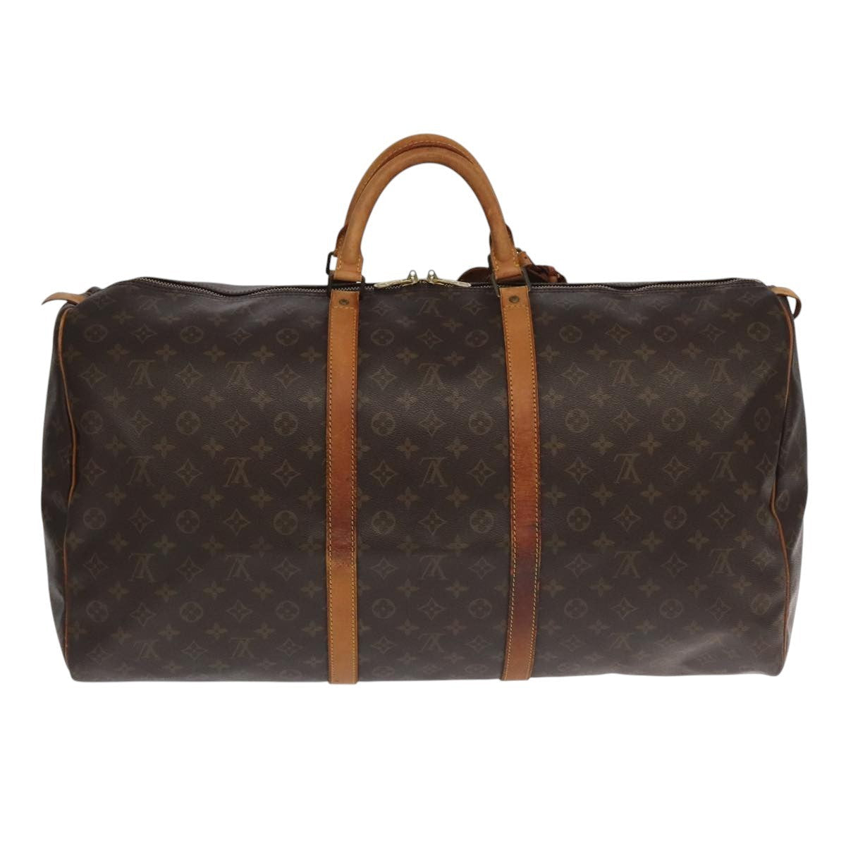 Louis Vuitton Keepall Bag Monogram Canvas Brown Canvas Travel Bag Bag (Pre-Owned)