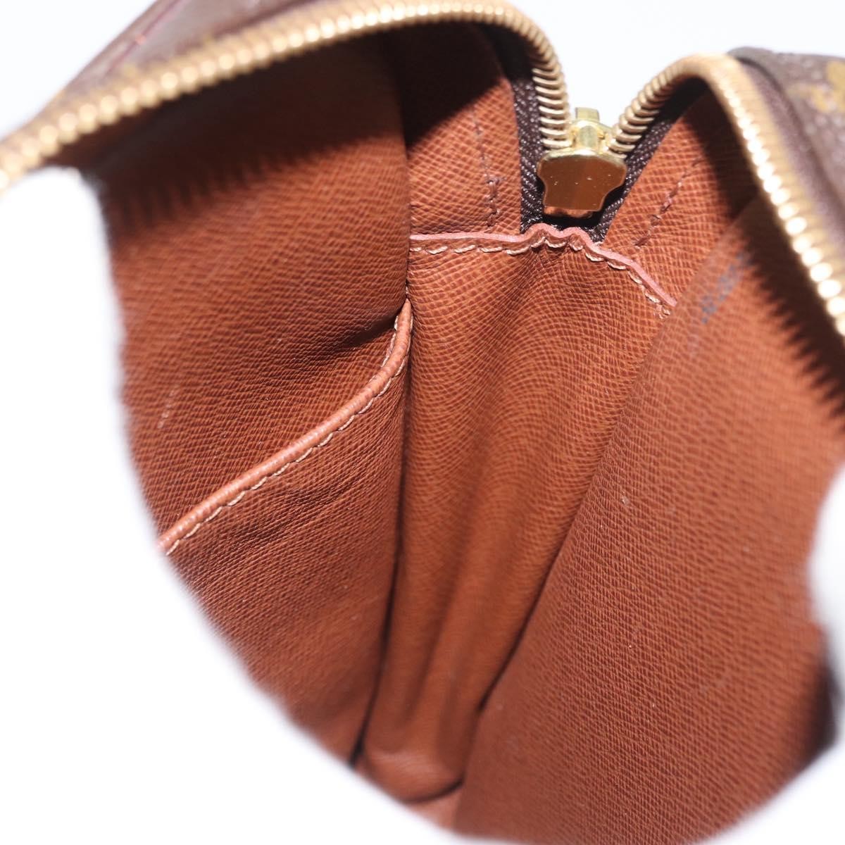 Louis Vuitton Danube Handbag Monogram Canvas Brown Canvas Shoulder Bag Bag (Pre-Owned)