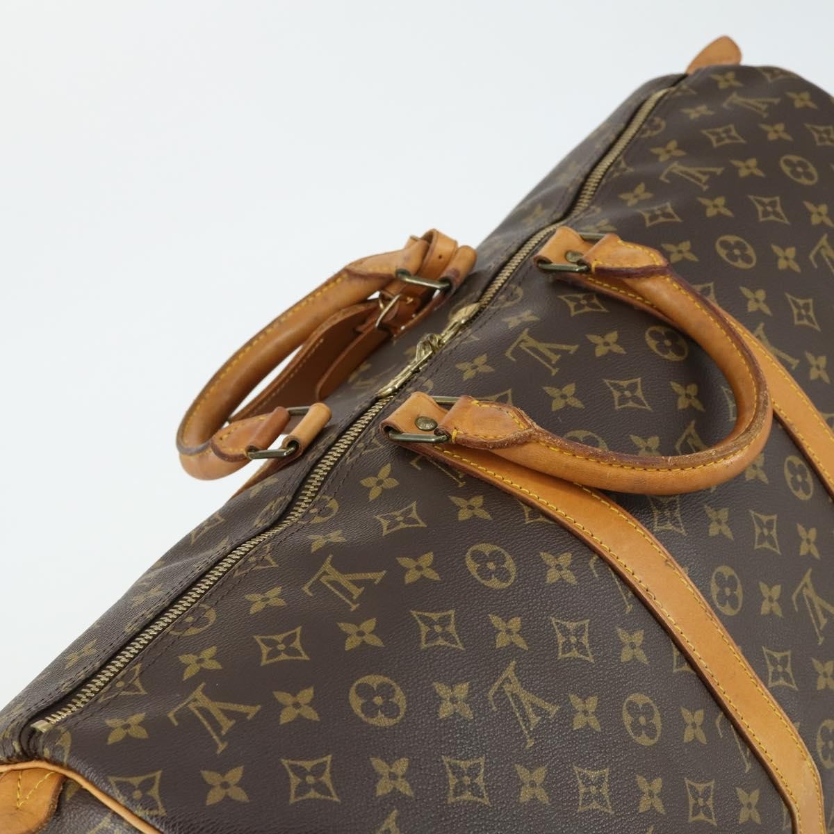 Louis Vuitton Keepall Bag Monogram Canvas Brown Canvas Travel Bag Bag (Pre-Owned)