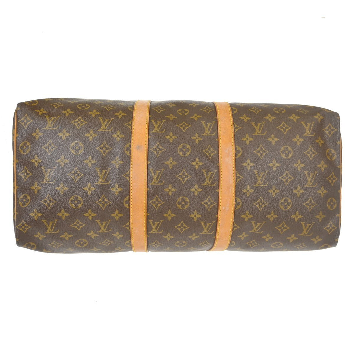 Louis Vuitton Keepall Bag Monogram Canvas Brown Canvas Travel Bag Bag (Pre-Owned)