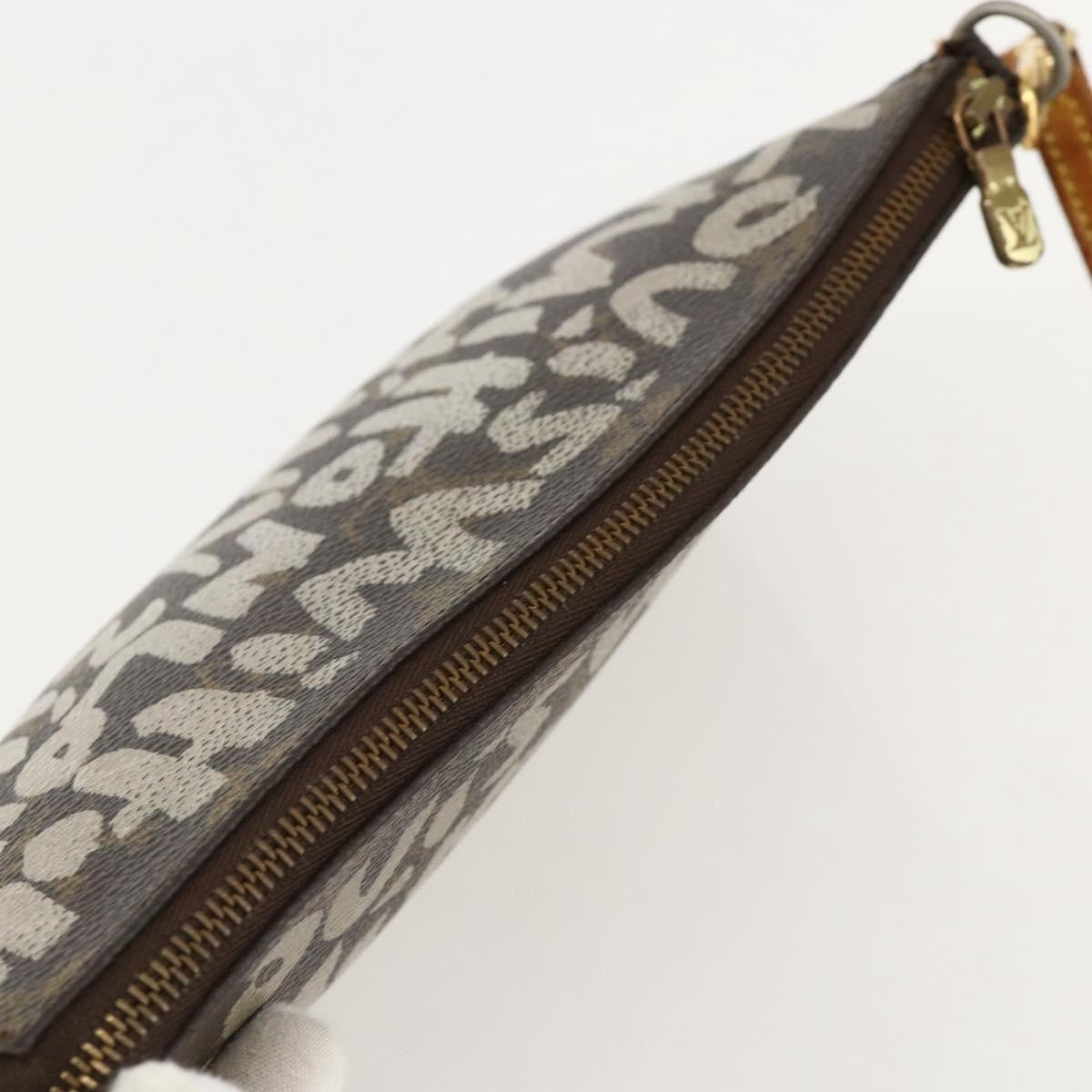 Louis Vuitton Pochette Accessoires Limited Edition Monogram Graffiti Brown Canvas Clutche & Pouche Bag (Pre-Owned)