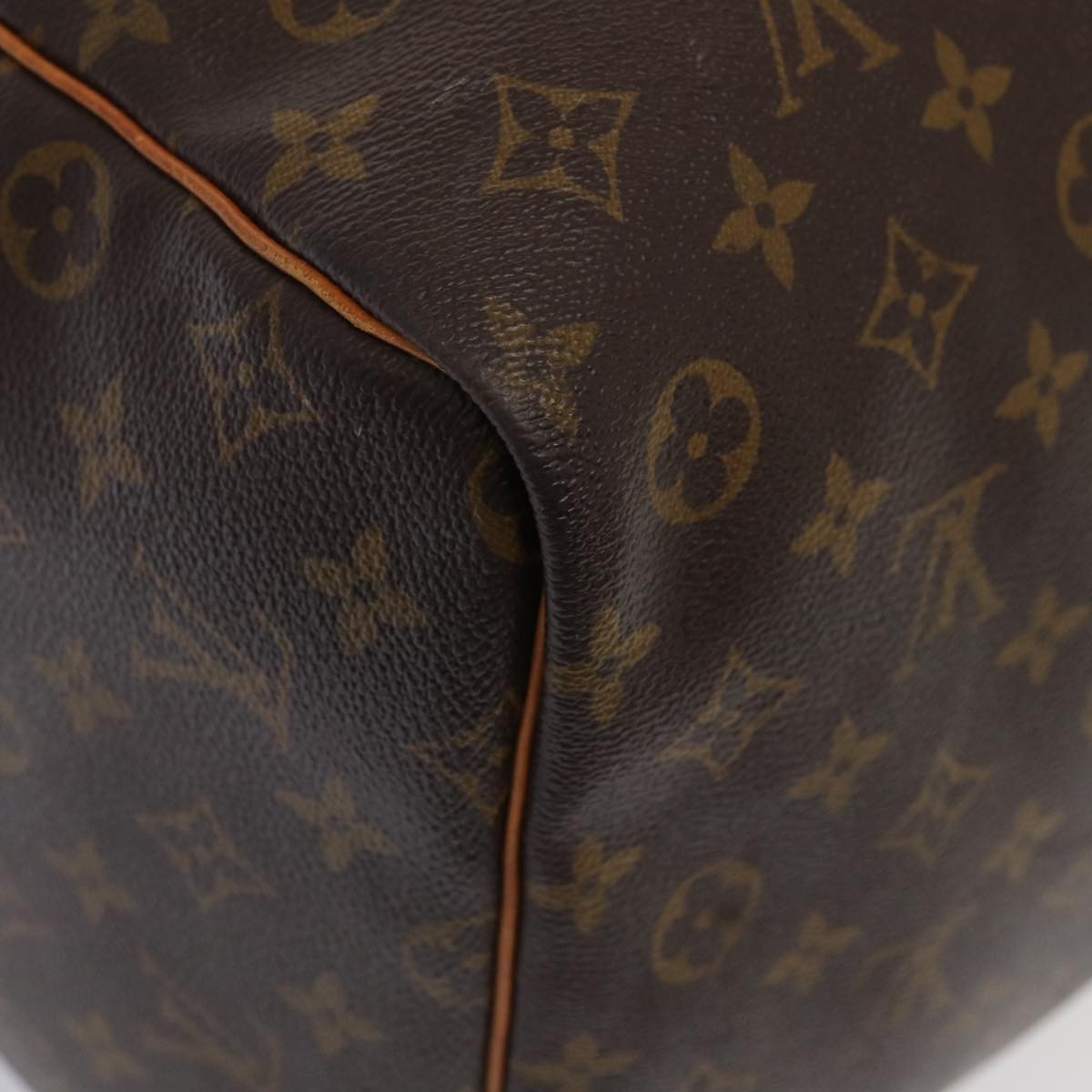 Louis Vuitton Keepall Bag Monogram Canvas Brown Canvas Travel Bag Bag (Pre-Owned)