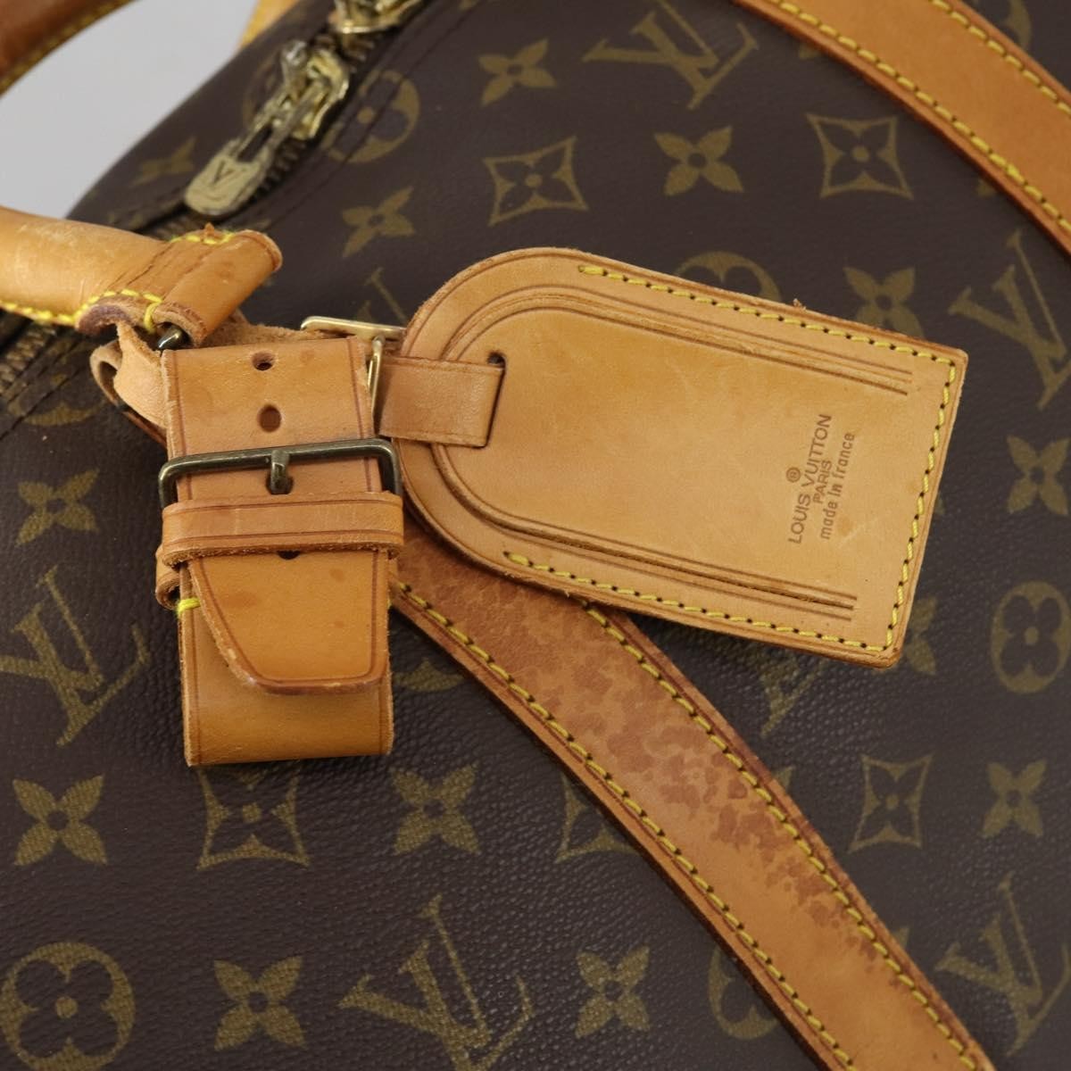 Louis Vuitton Keepall Bandouliere Bag Monogram Canvas Brown Canvas Travel Bag Bag (Pre-Owned)
