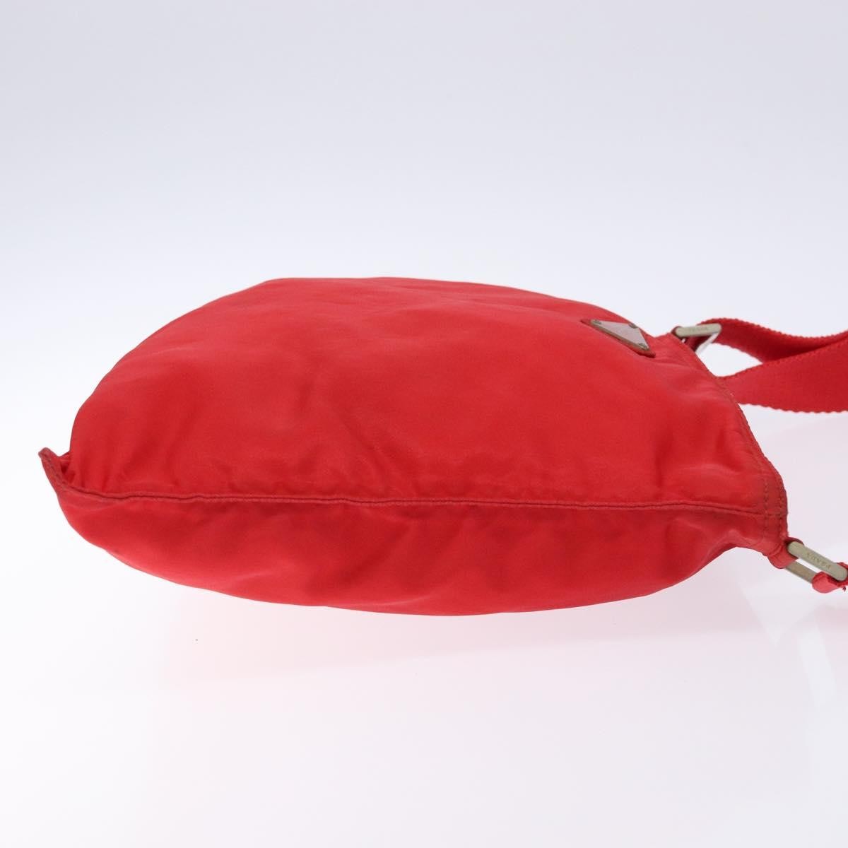Prada Flat Messenger Bag Tessuto Red Nylon Bag (Pre-Owned)