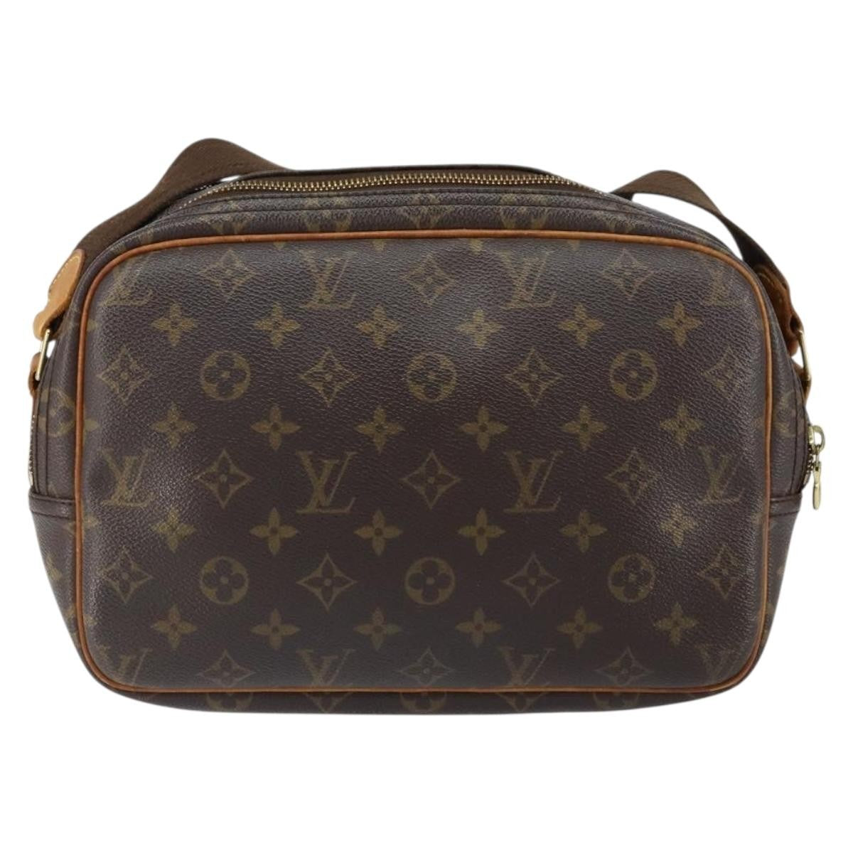 Louis Vuitton Reporter Bag Monogram Canvas Brown Canvas Shoulder Bag Bag (Pre-Owned)
