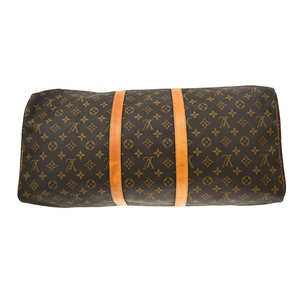 Louis Vuitton Keepall Bag Monogram Canvas Brown Canvas Travel Bag Bag (Pre-Owned)