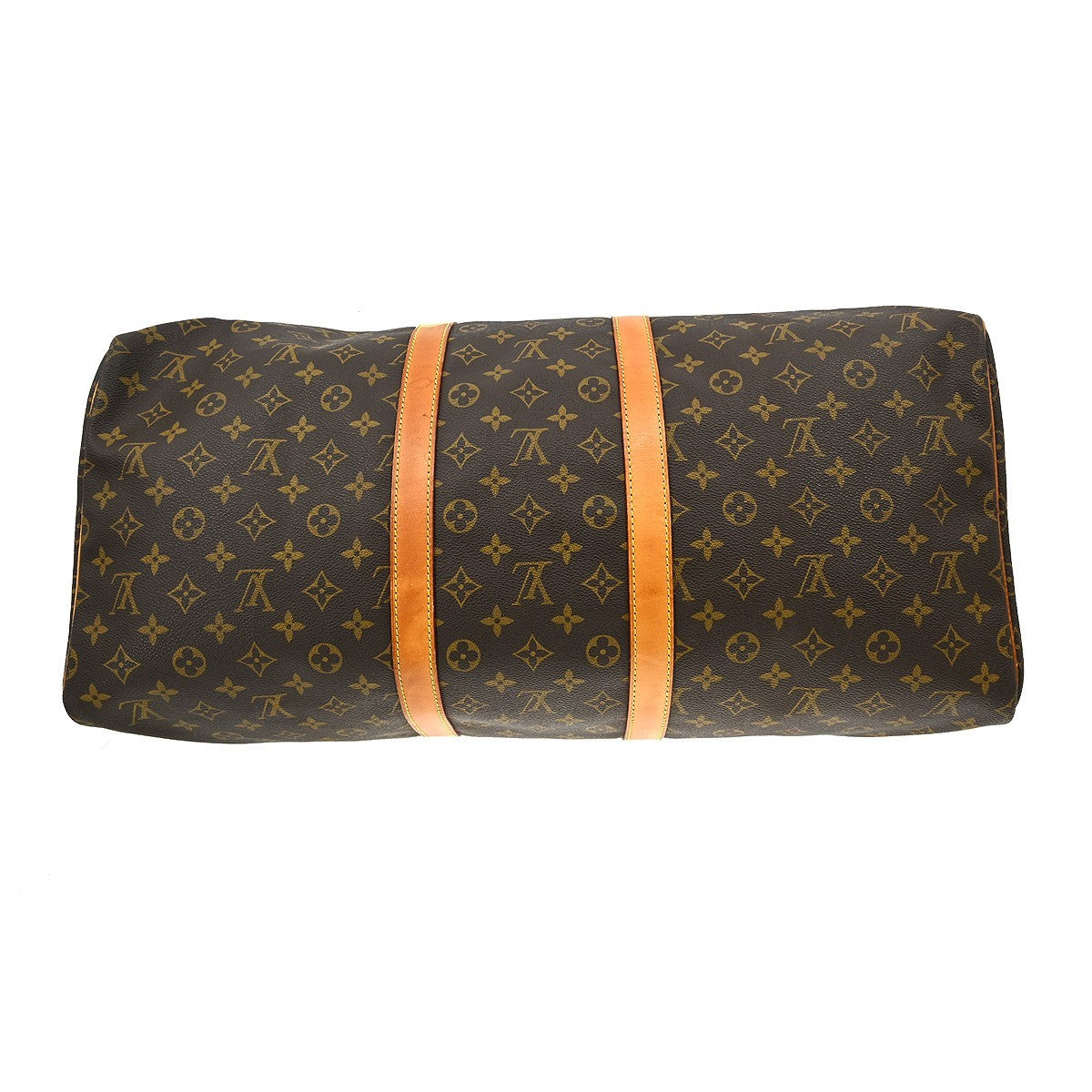 Louis Vuitton Keepall Bag Monogram Canvas Brown Canvas Travel Bag Bag (Pre-Owned)