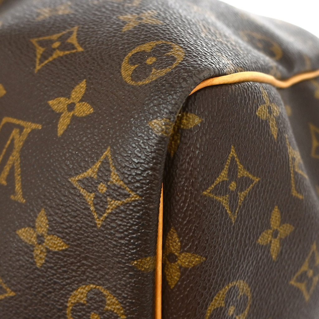Louis Vuitton Keepall Bag Monogram Canvas Brown Canvas Travel Bag Bag (Pre-Owned)