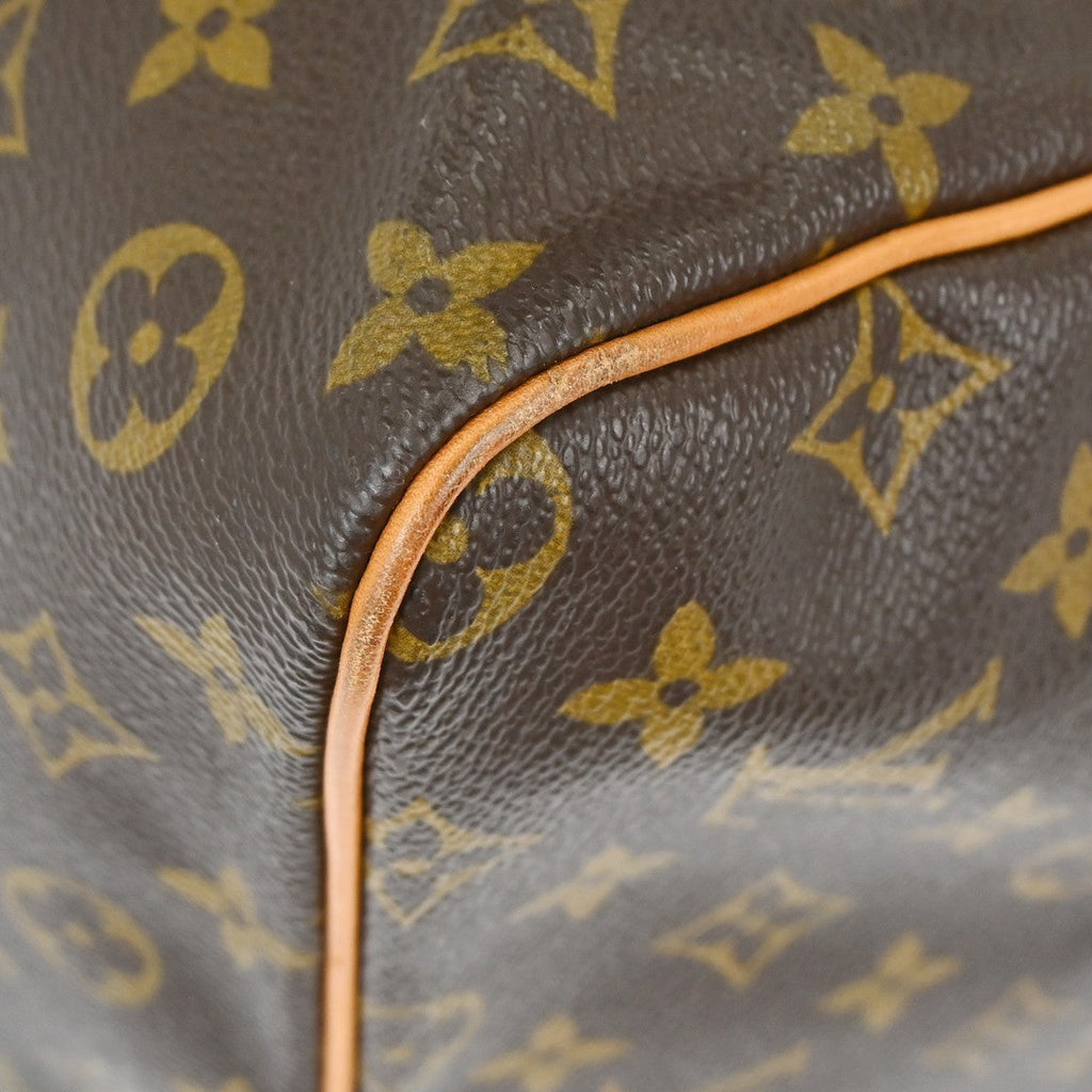 Louis Vuitton Keepall Bag Monogram Canvas Brown Canvas Travel Bag Bag (Pre-Owned)