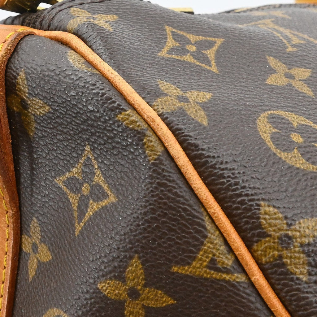 Louis Vuitton Keepall Bandouliere Bag Monogram Canvas Brown Canvas Travel Bag Bag (Pre-Owned)