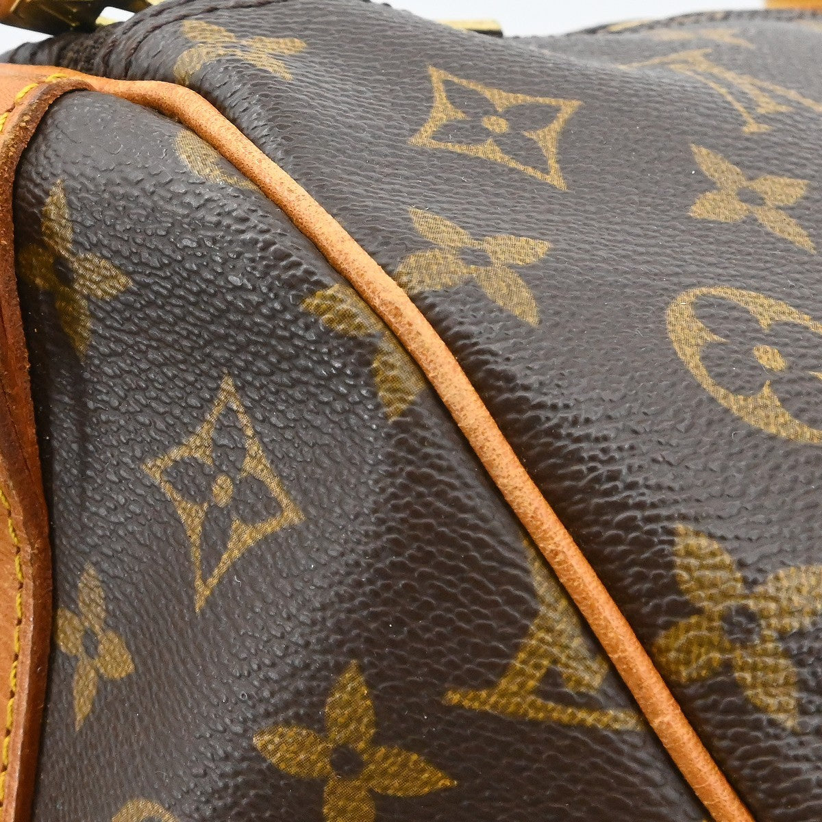 Louis Vuitton Keepall Bandouliere Bag Monogram Canvas Brown Canvas Travel Bag Bag (Pre-Owned)