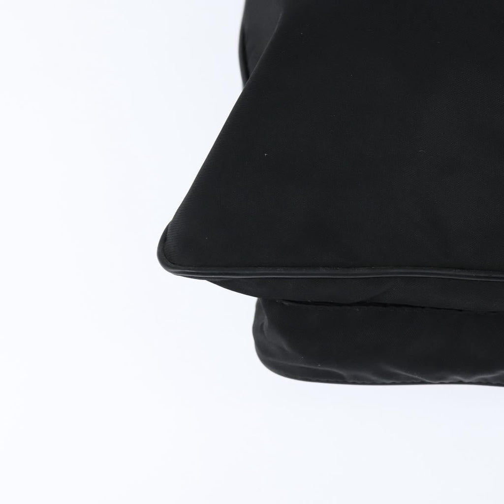 Prada Front Pocket Messenger Bag Tessuto Black Nylon Shoulder Bag Bag (Pre-Owned)