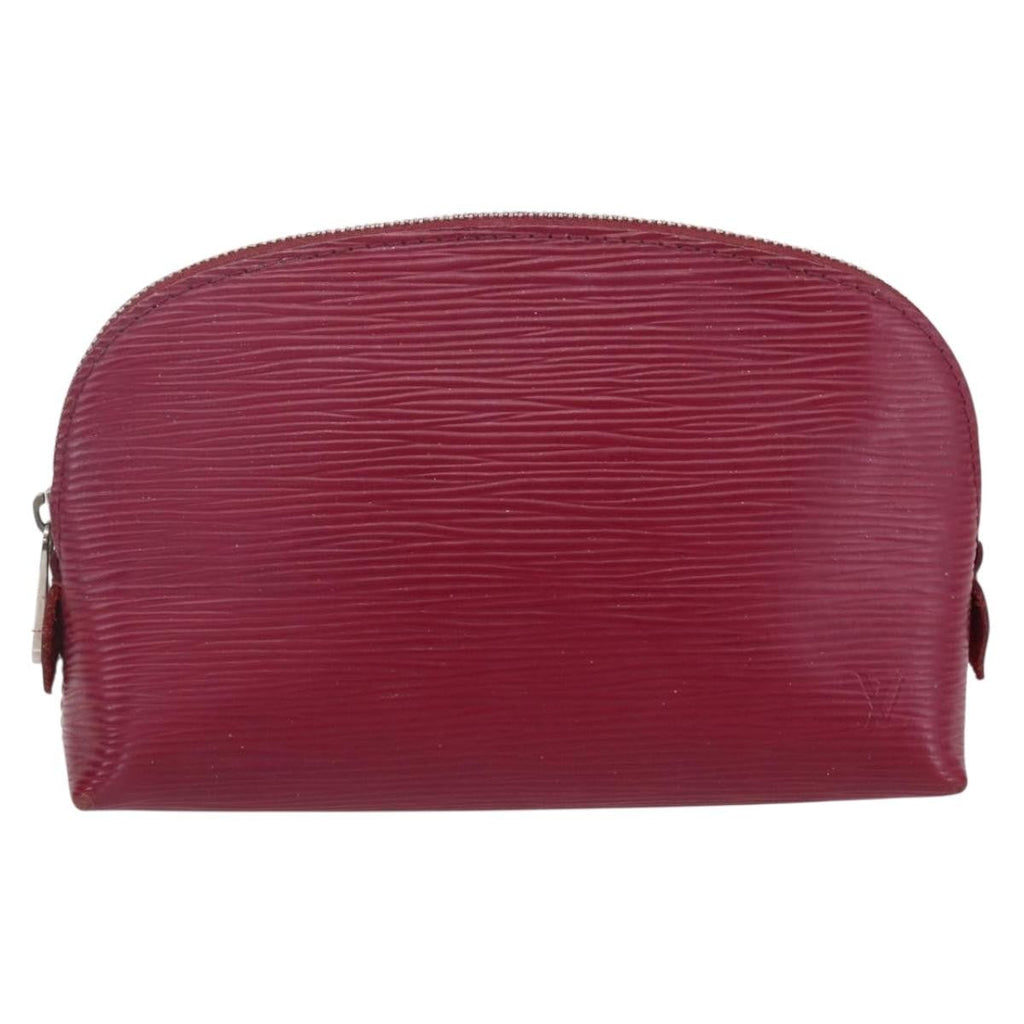 Louis Vuitton Cosmetic Pouch Epi Leather Burgundy Leather Clutche & Pouche Bag (Pre-Owned)