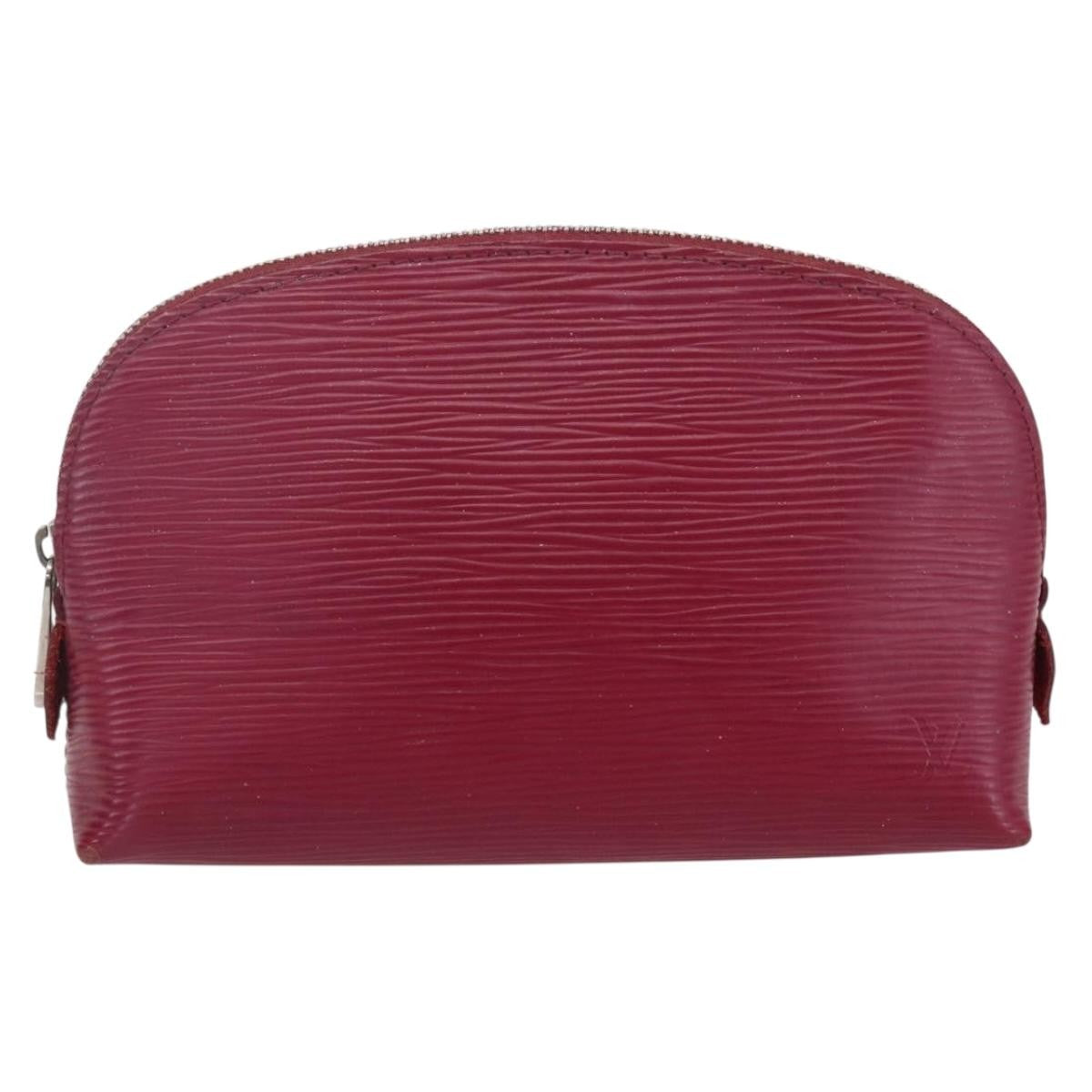 Louis Vuitton Cosmetic Pouch Epi Leather Burgundy Leather Clutche & Pouche Bag (Pre-Owned)