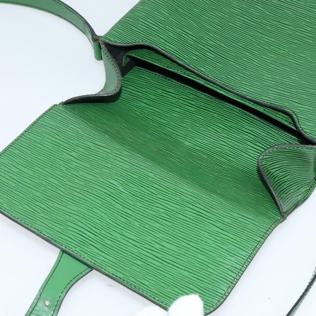 Louis Vuitton Cartouchiere Handbag Epi Leather Green Leather Shoulder Bag Bag (Pre-Owned)