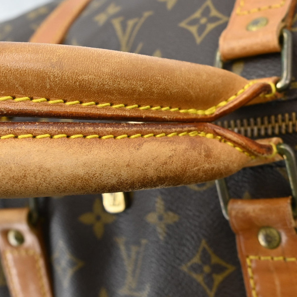 Louis Vuitton Keepall Bag Monogram Canvas Brown Canvas Travel Bag Bag (Pre-Owned)