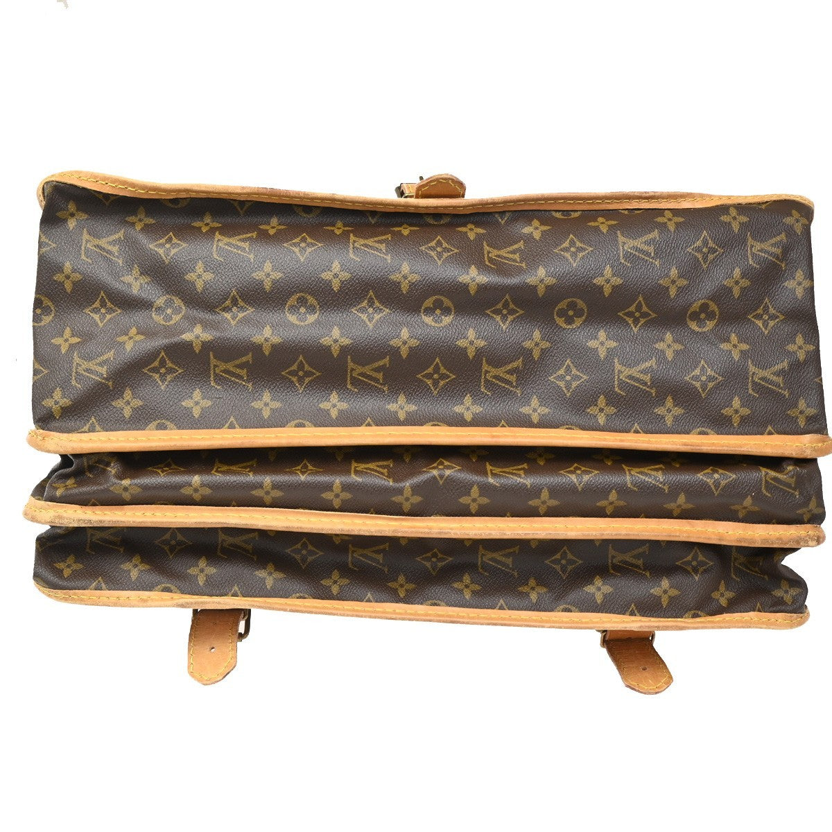 Louis Vuitton Sac Chasse Hunting Bag Monogram Canvas Brown Canvas Briefcase Bag (Pre-Owned)