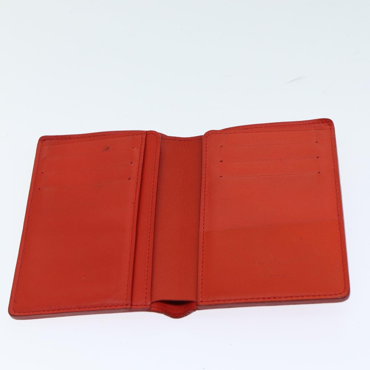 Louis Vuitton Infini Organiser Leather Red Leather Wallets Accessory (Pre-Owned)