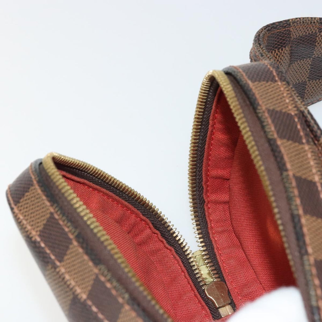 Louis Vuitton Geronimos Waist Bag Damier Brown Canvas Shoulder Bag Bag (Pre-Owned)