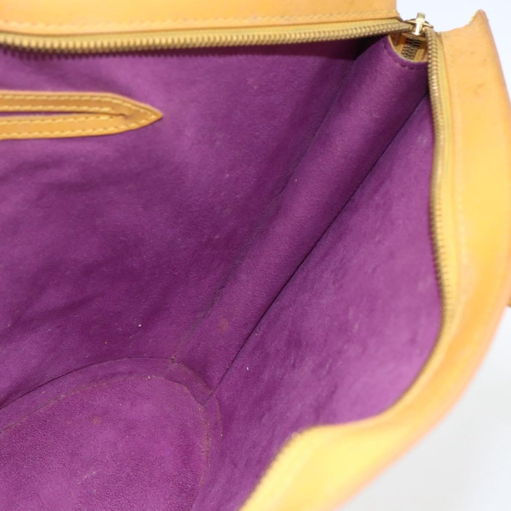 Louis Vuitton Saint Jacques Handbag Epi Leather Yellow Leather Handbag (Pre-Owned)