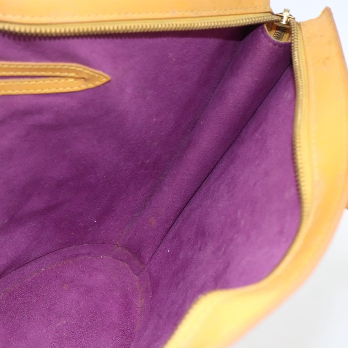 Louis Vuitton Saint Jacques Handbag Epi Leather Yellow Leather Handbag (Pre-Owned)