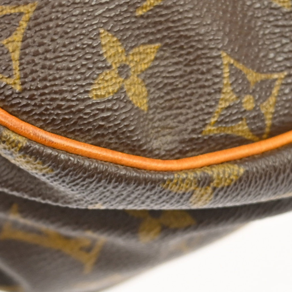 Louis Vuitton Saumur Handbag Monogram Canvas Brown Canvas Shoulder Bag Bag (Pre-Owned)