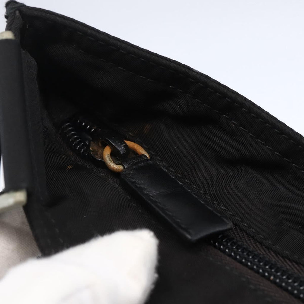 Prada Flat Messenger Bag Tessuto Black Nylon Shoulder Bag Bag (Pre-Owned)