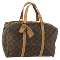 Louis Vuitton Sac Souple Handbag Monogram Canvas Brown Canvas Travel Bag Bag (Pre-Owned)