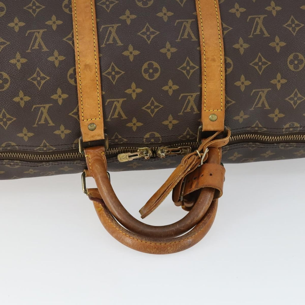 Louis Vuitton Keepall Bag Monogram Canvas Brown Canvas Travel Bag Bag (Pre-Owned)