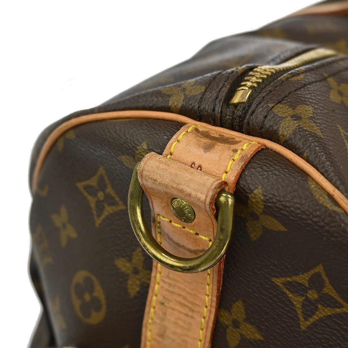 Louis Vuitton Keepall Bandouliere Bag Monogram Canvas Brown Canvas Travel Bag Bag (Pre-Owned)