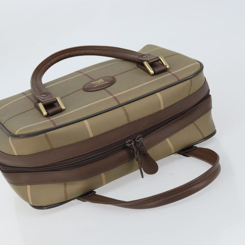 Burberry Nova Check Handbag Nova Check Canvas Brown Canvas Handbag (Pre-Owned)