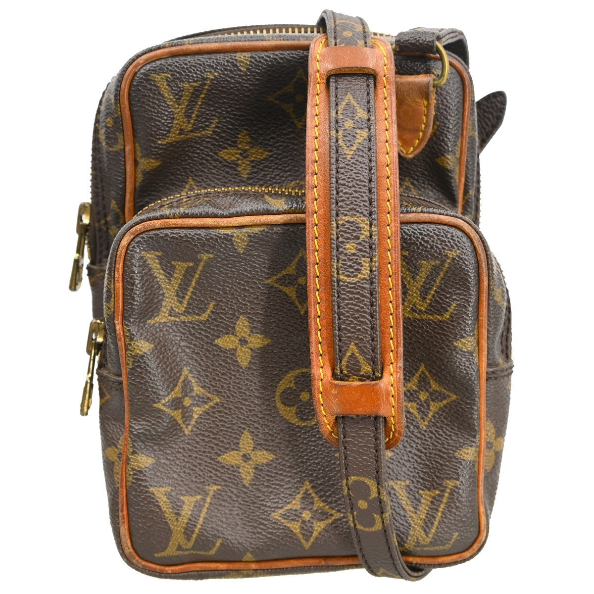 Louis Vuitton Amazone Bag Monogram Canvas Brown Canvas Shoulder Bag Bag (Pre-Owned)