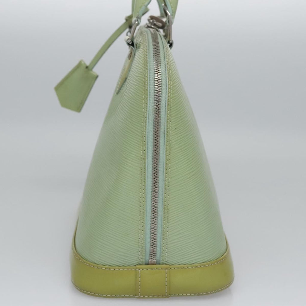 Louis Vuitton Alma Handbag Electric Epi Leather Green Patent_Leather Handbag (Pre-Owned)