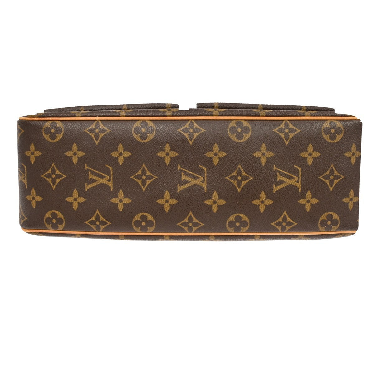 Louis Vuitton Viva Cite Handbag Monogram Canvas Brown Canvas Shoulder Bag Bag (Pre-Owned)