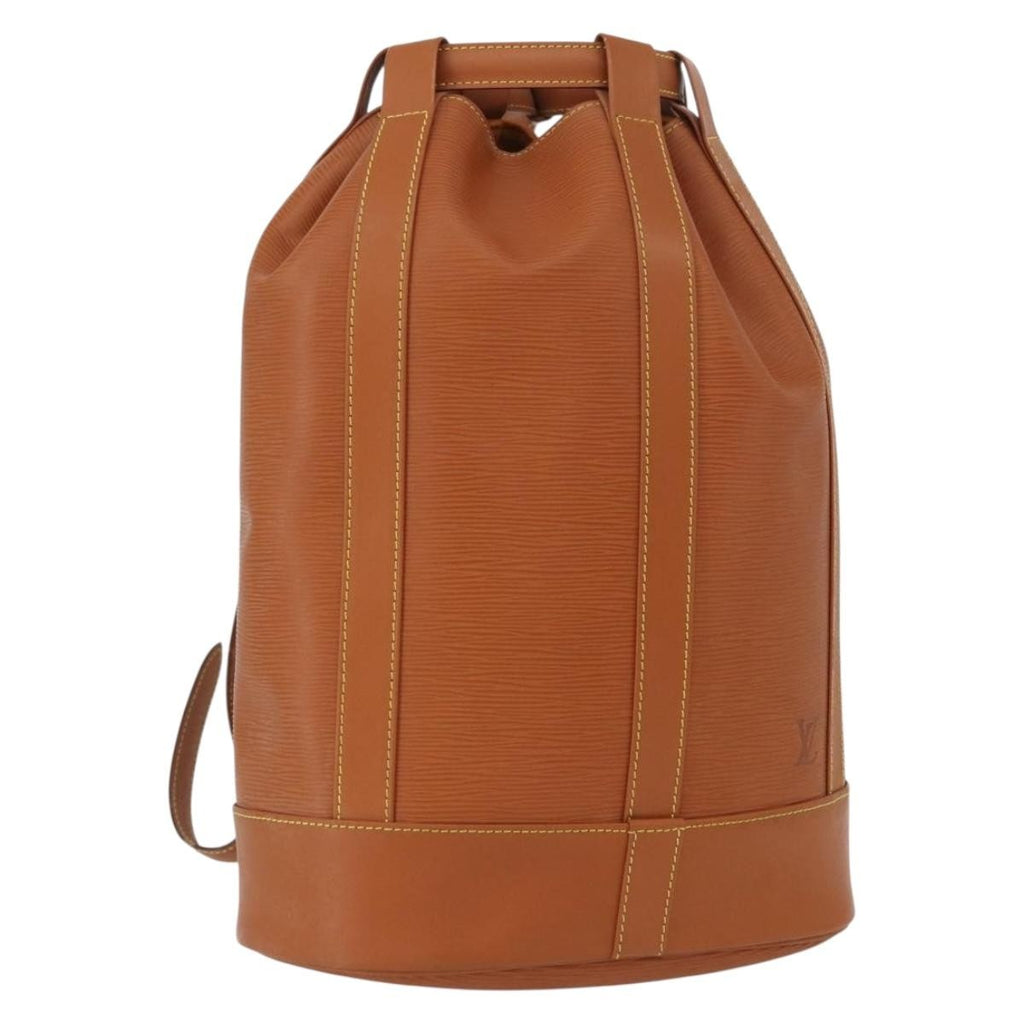 Louis Vuitton Randonnee Backpack Epi Leather Brown Leather Backpack Bag (Pre-Owned)