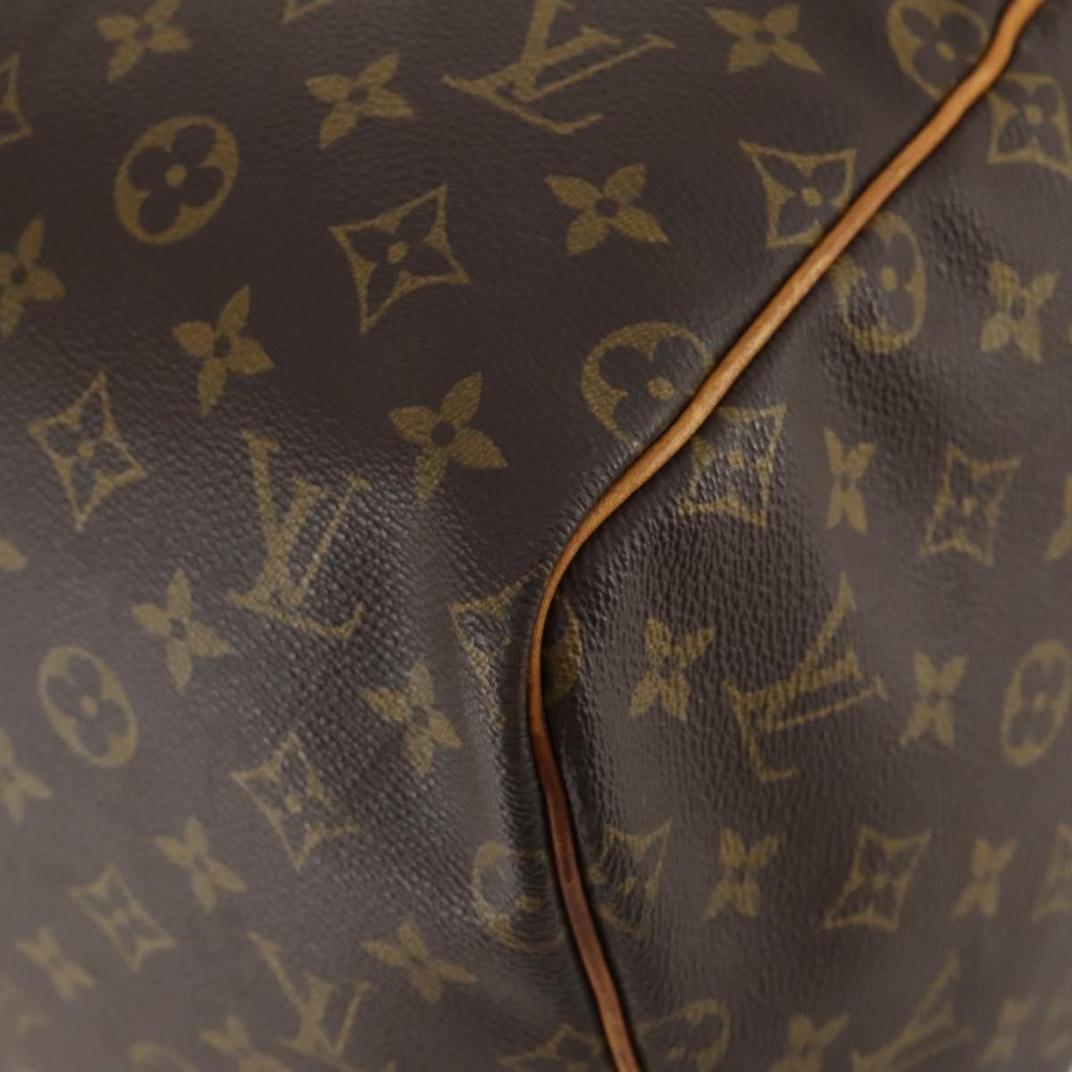 Louis Vuitton Keepall Bag Monogram Canvas Brown Canvas Travel Bag Bag (Pre-Owned)