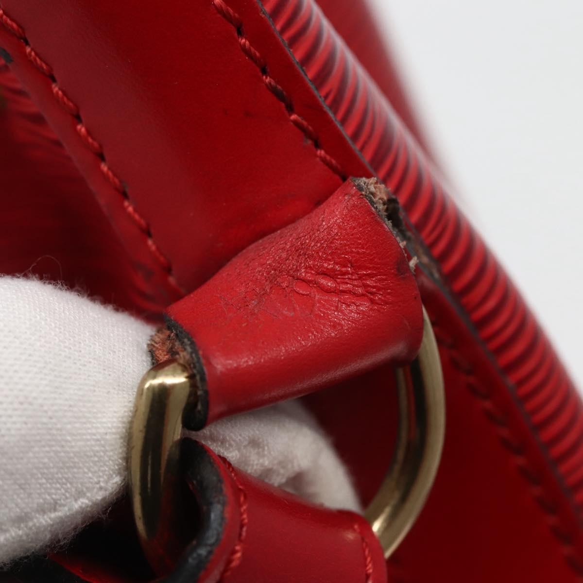 Louis Vuitton Noe Shoulder Bag Leather Red Leather Shoulder Bag Bag (Pre-Owned)