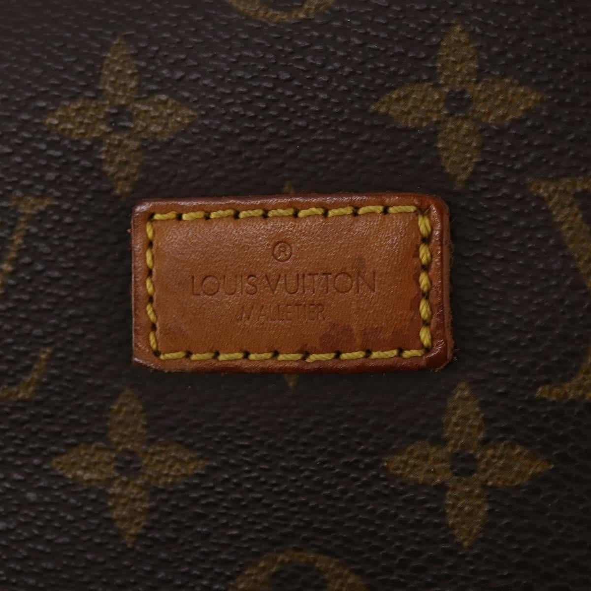 Louis Vuitton Saumur Handbag Monogram Canvas Brown Canvas Shoulder Bag Bag (Pre-Owned)