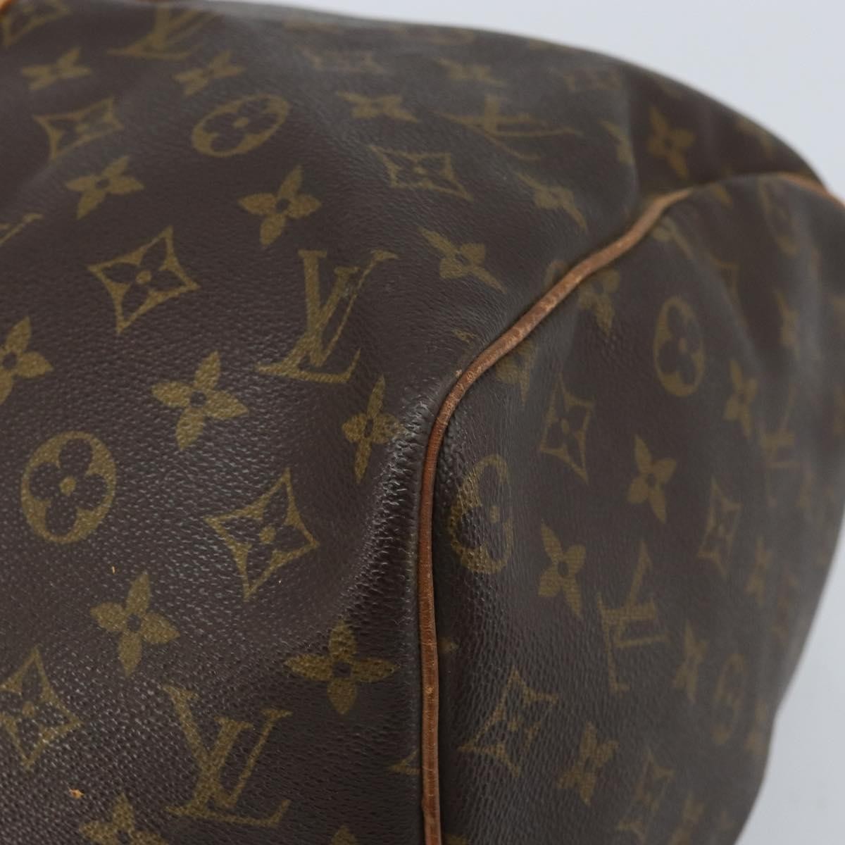 Louis Vuitton Keepall Bag Monogram Canvas Brown Canvas Travel Bag Bag (Pre-Owned)