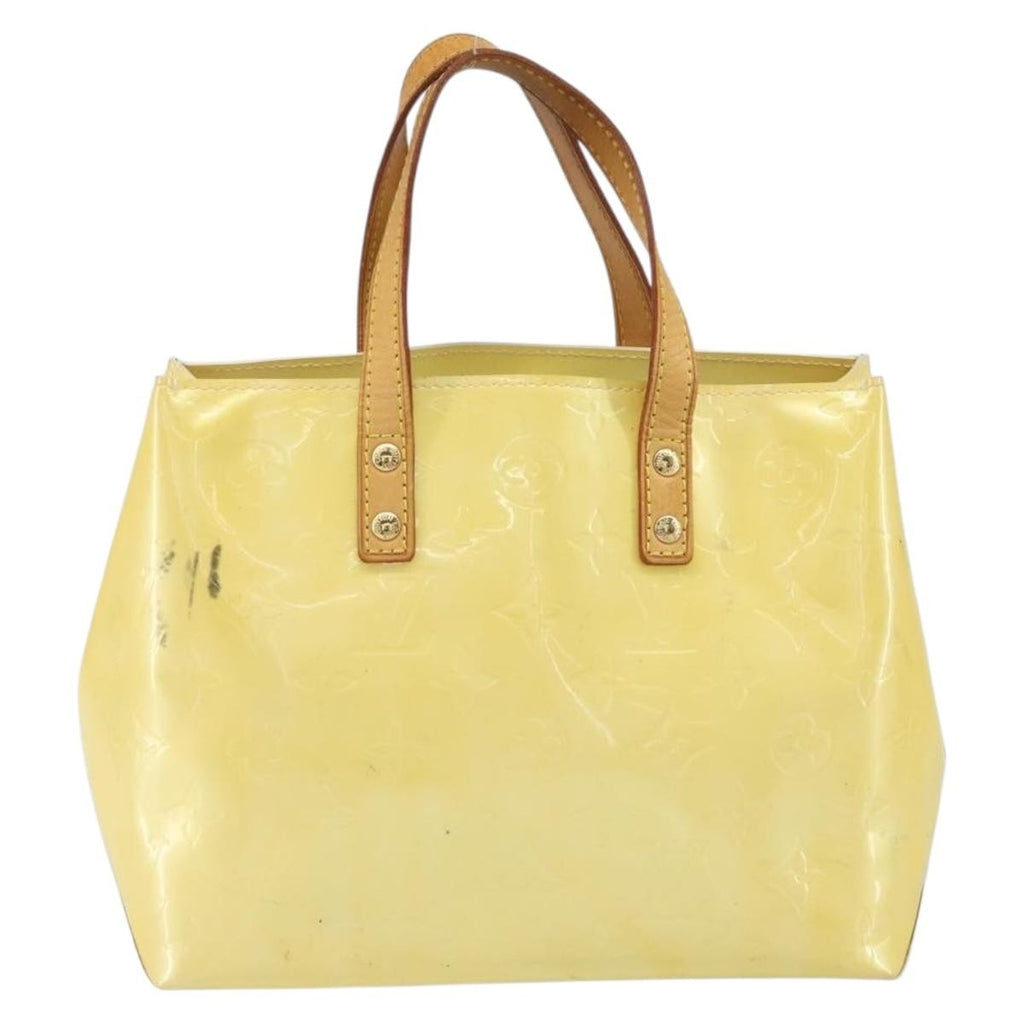 Louis Vuitton Reade Handbag Monogram Vernis Yellow Patent_Leather Handbag (Pre-Owned)