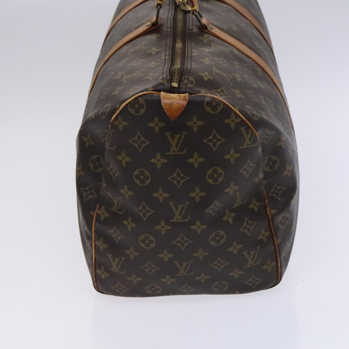 Louis Vuitton Keepall Bag Monogram Canvas Brown Canvas Travel Bag Bag (Pre-Owned)