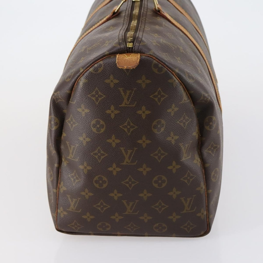 Louis Vuitton Keepall Bag Monogram Canvas Brown Canvas Travel Bag Bag (Pre-Owned)