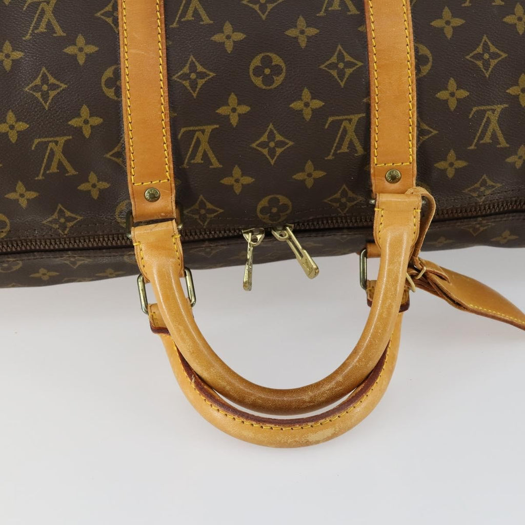 Louis Vuitton Keepall Bag Monogram Canvas Brown Canvas Travel Bag Bag (Pre-Owned)