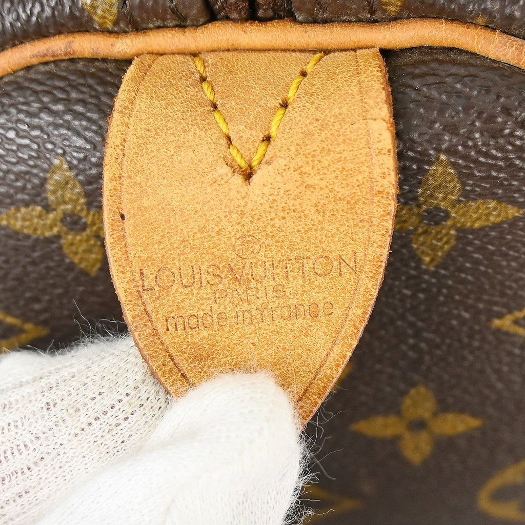 Louis Vuitton Keepall Bag Monogram Canvas Brown Canvas Handbag (Pre-Owned)