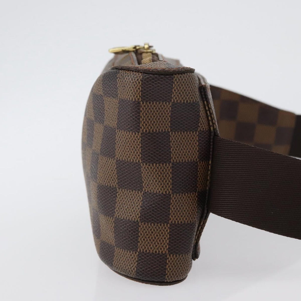 Louis Vuitton Geronimos Waist Bag Damier Brown Canvas Shoulder Bag Bag (Pre-Owned)