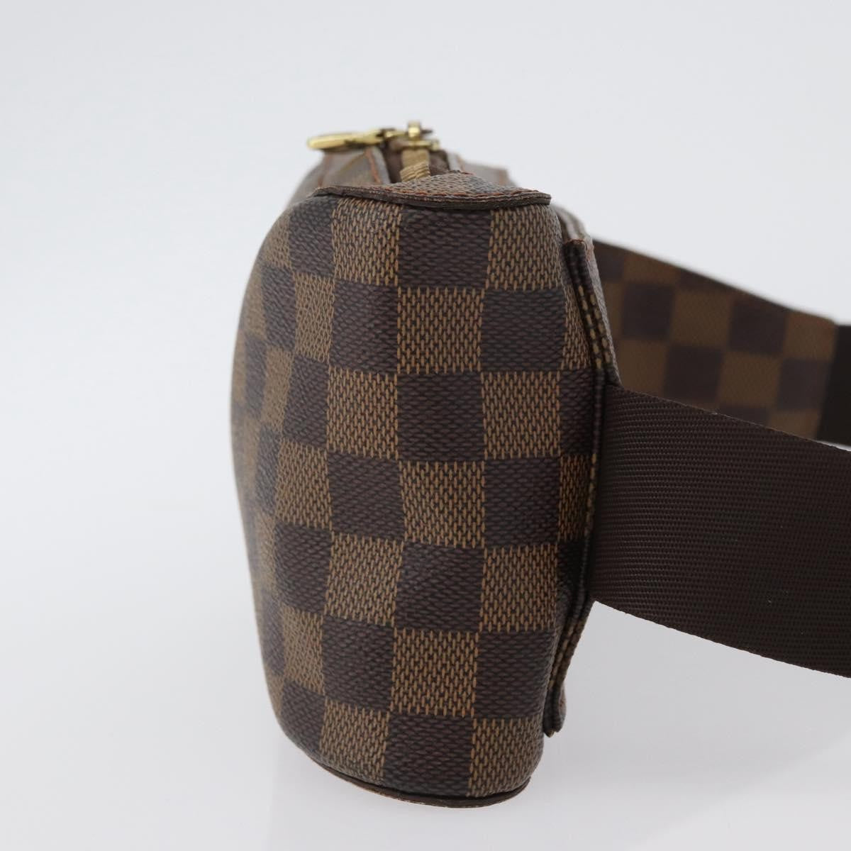 Louis Vuitton Geronimos Waist Bag Damier Brown Canvas Shoulder Bag Bag (Pre-Owned)