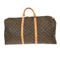 Louis Vuitton Keepall Bag Monogram Canvas Brown Canvas Travel Bag Bag (Pre-Owned)