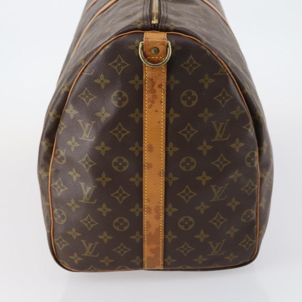 Louis Vuitton Keepall Bandouliere Bag Monogram Canvas Brown Canvas Travel Bag Bag (Pre-Owned)