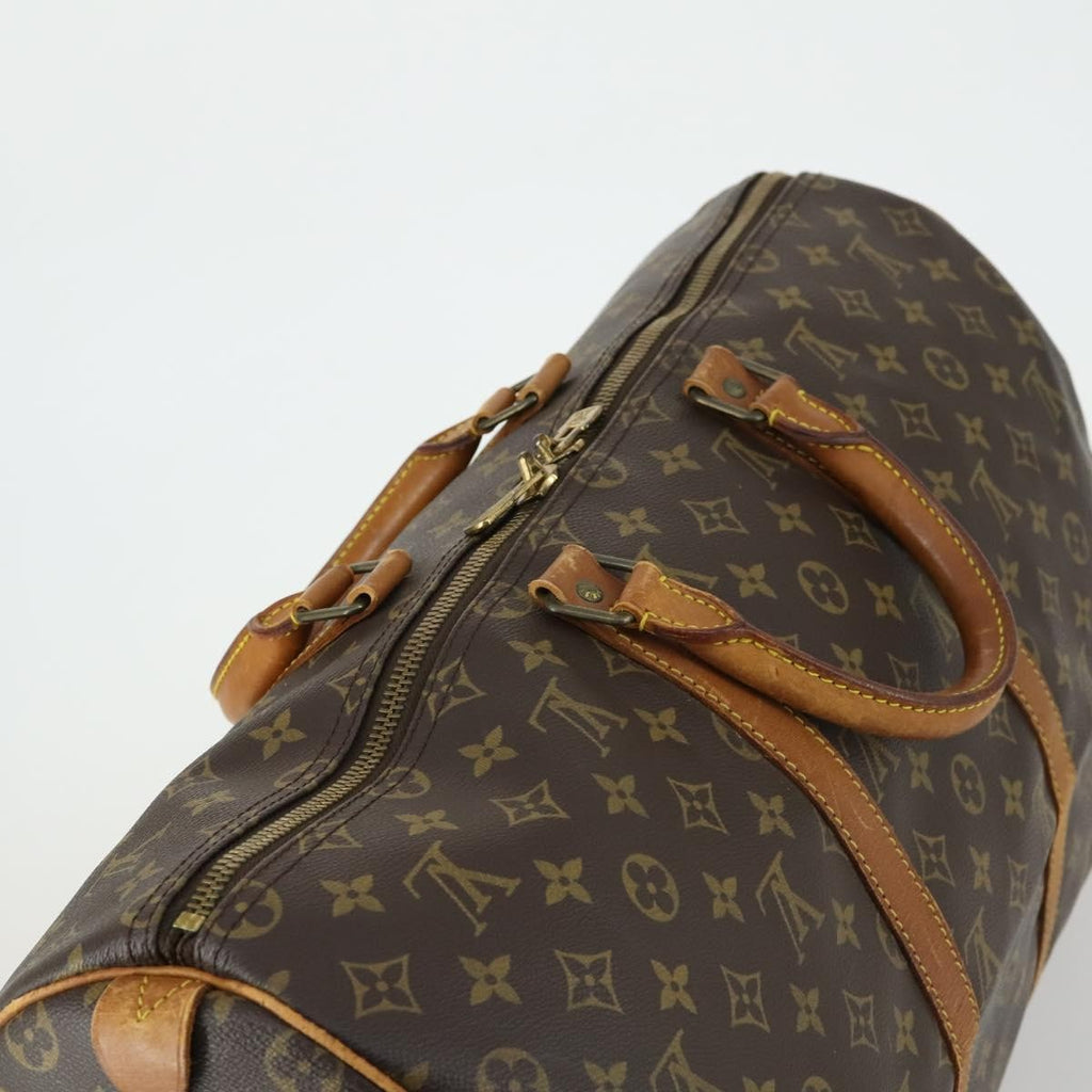 Louis Vuitton Keepall Bag Monogram Canvas Brown Canvas Travel Bag Bag (Pre-Owned)