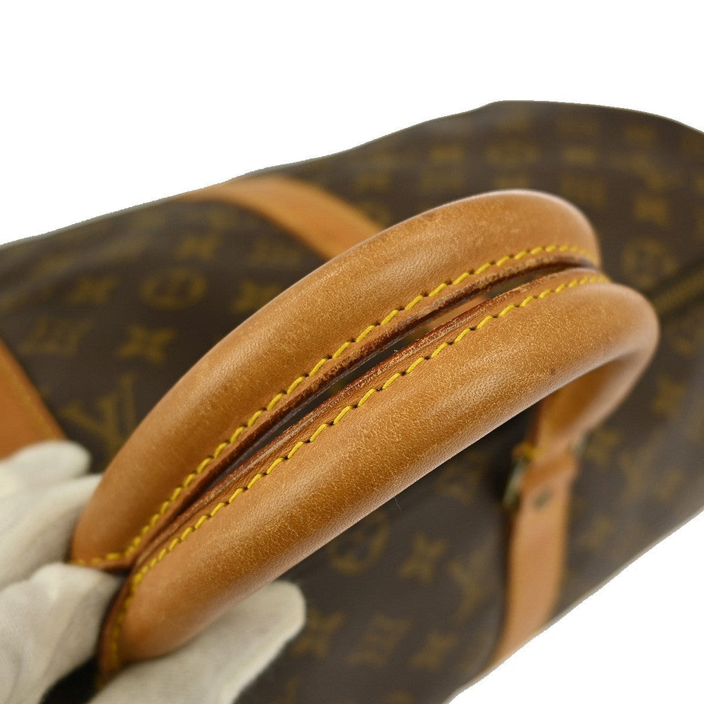 Louis Vuitton Keepall Bag Monogram Canvas Brown Canvas Travel Bag Bag (Pre-Owned)